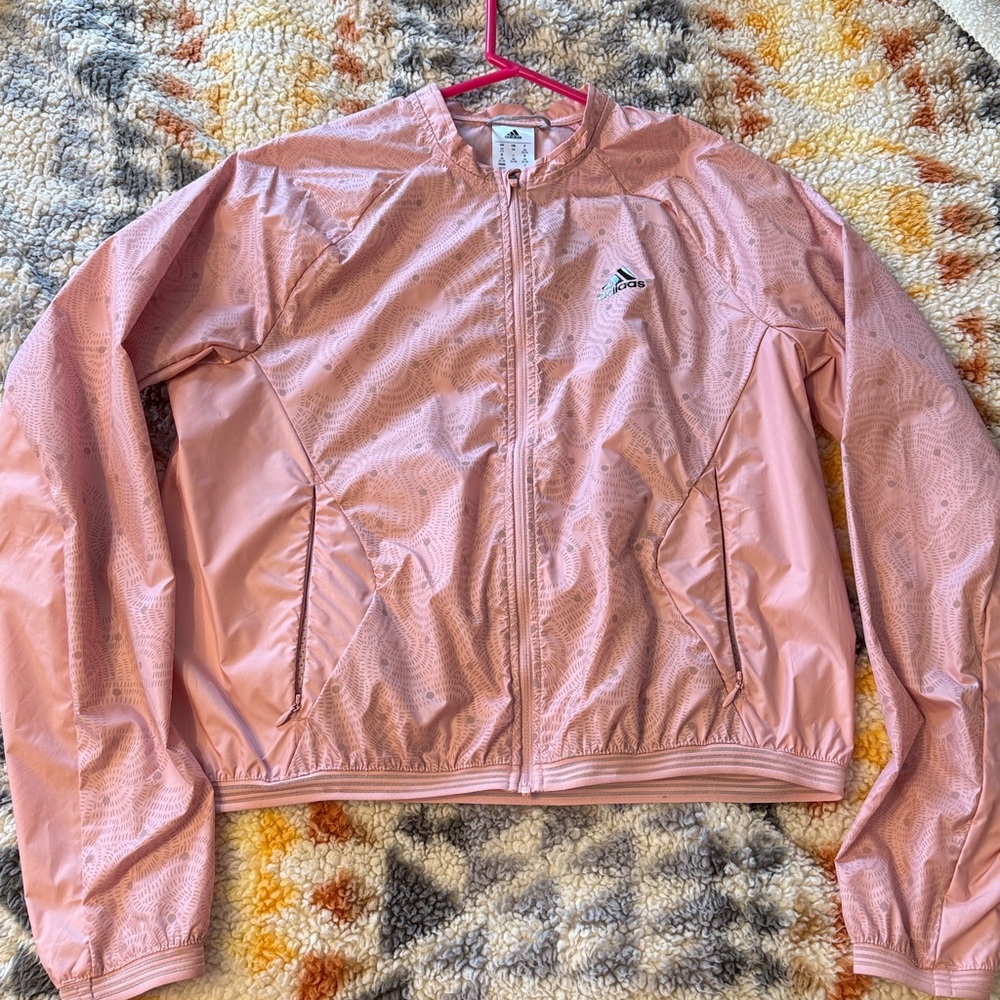 ONE DAY ONLY SALE 🏷️ Adidas Lightweight Pink Patterned Jacket